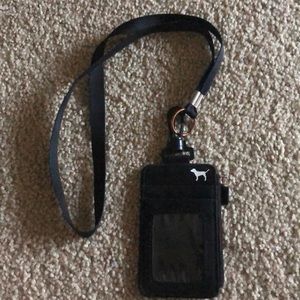 VS PINK Black Lanyard